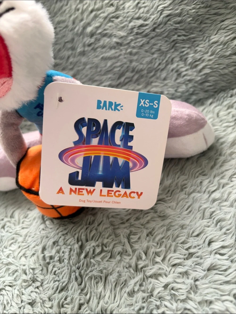 Bark Bugs Bunny Space Jam Dog Toy